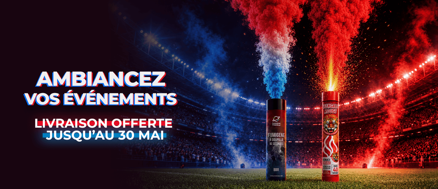 livraison offerte sur les fumigènes