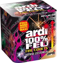 Feu d'Artifice Compact ARDI® 100% FEU - FIRE COMETS - 16 SHOTS - 30 secondes