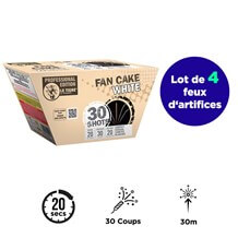 FEU D’ARTIFICE - 4X COMPACT FAN CAKE WHITE 