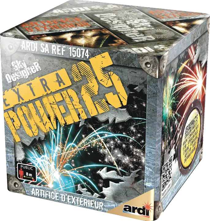 Feu d'Artifice Compact SKY DESIGNER® - EXTRA POWER - 25 SHOTS - 25 secondes
