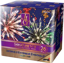 Feu d'Artifice SIGNATURE® LE 91 by JLG 26 SHOTS - 40 secondes