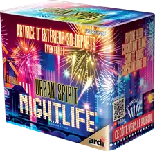 Feu d'Artifice Compact URBAN® SPIRIT - NIGHTLIFE® - 30 SHOTS - 35 secondes