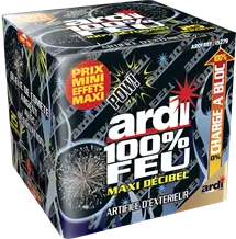 Feu d'Artifice Compact ARDI® 100% FEU - MAXI DÉCIBEL® - 25 SHOTS - 25 secondes
