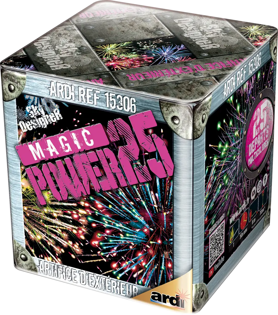 Feu d'Artifice Compact SKY DESIGNER® - MAGIC POWER® - 25 SHOTS - 30 secondes