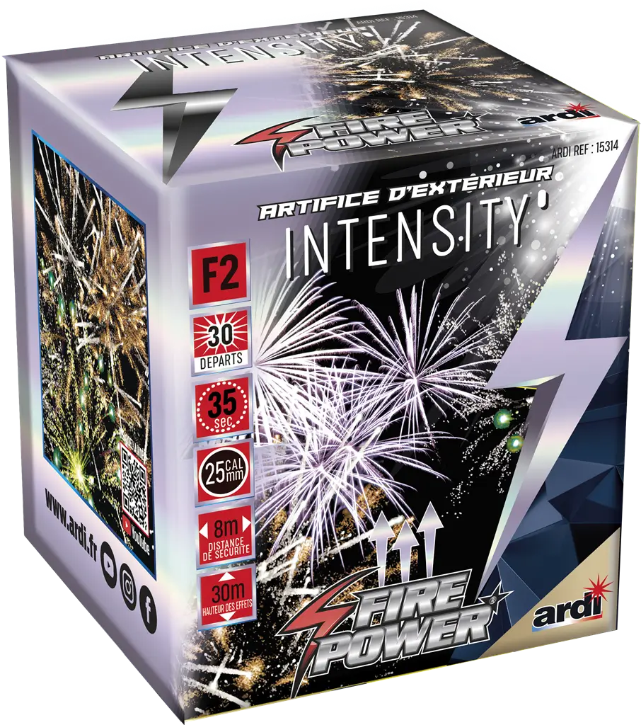 Feu d'Artifice Compact FIRE POWER® - INTENSITY® - 30 SHOTS - 35 secondes