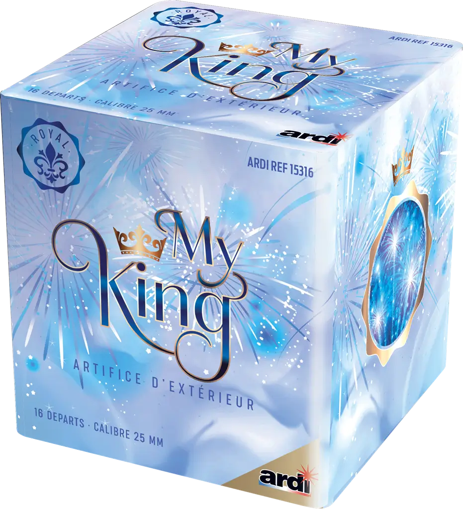Feu d'Artifice Compact MY KING® - 16 SHOTS - 25 secondes