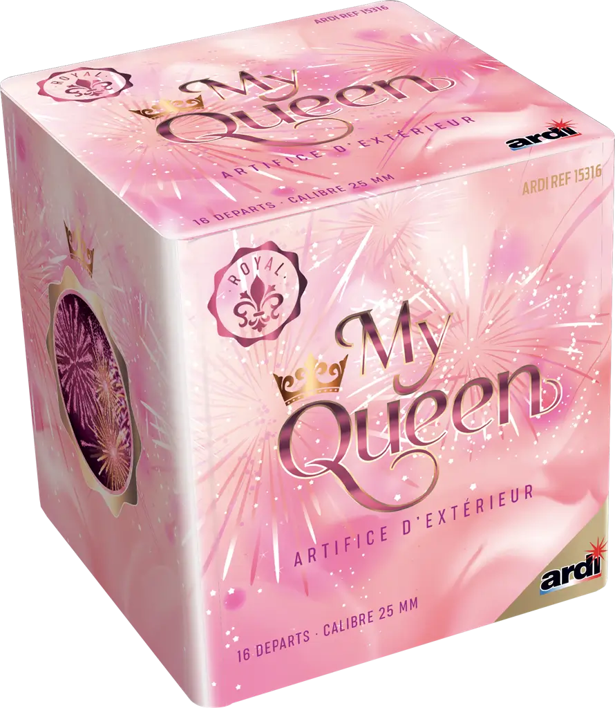 Feu d'Artifice Compact MY QUEEN® - 16 SHOTS - 25 secondes