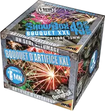 Feu d'Artifice SHOWBOX® BOUQUET XXL 49 SHOTS - 60 secondes