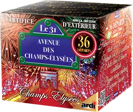 Feu d'Artifice Compact CHAMPS-ÉLYSÉES® - LE 31 - 36 SHOTS - 34 secondes