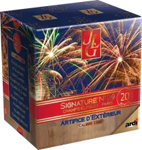 Feu d'Artifice Compact SIGNATURE® N°9 by JLG 20 SHOTS - 30 secondes