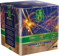 Feu d'Artifice Compact SIGNATURE® N°27 by JLG 25 SHOTS - 35 secondes