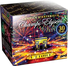 Feu d'Artifice Compact CHAMPS-ÉLYSÉES® L'ÉTOILE - 30 SHOTS - 25 secondes