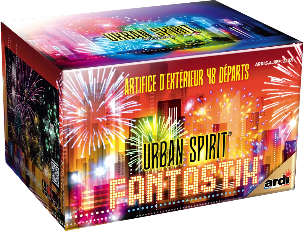 Feu d'Artifice Compact URBAN® SPIRIT - FANTASTIK® - 48 SHOTS - 50 secondes