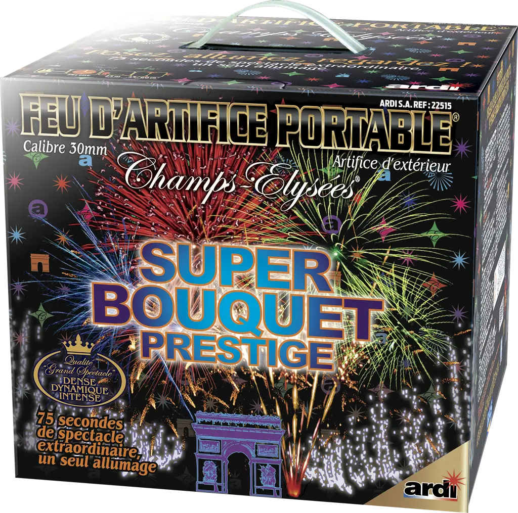 Feu d'Artifice PORTABLE® SUPER BOUQUET PRESTIGE - 49 SHOTS - 75 secondes