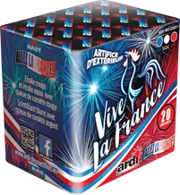 Feu d'Artifice Compact ALLEZ LA FRANCE !® - VIVE LA FRANCE ! - 20 SHOTS - 25 secondes