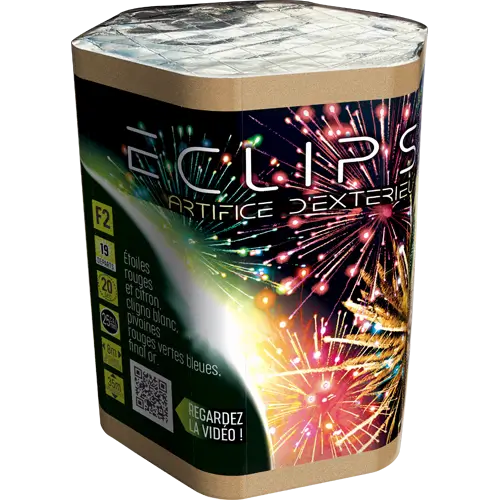 Feu d'Artifice Compact LITTLE ECLIPSE 19 SHOTS - 20 secondes