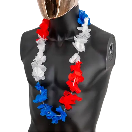 Collier Hawaïen Tricolore France
