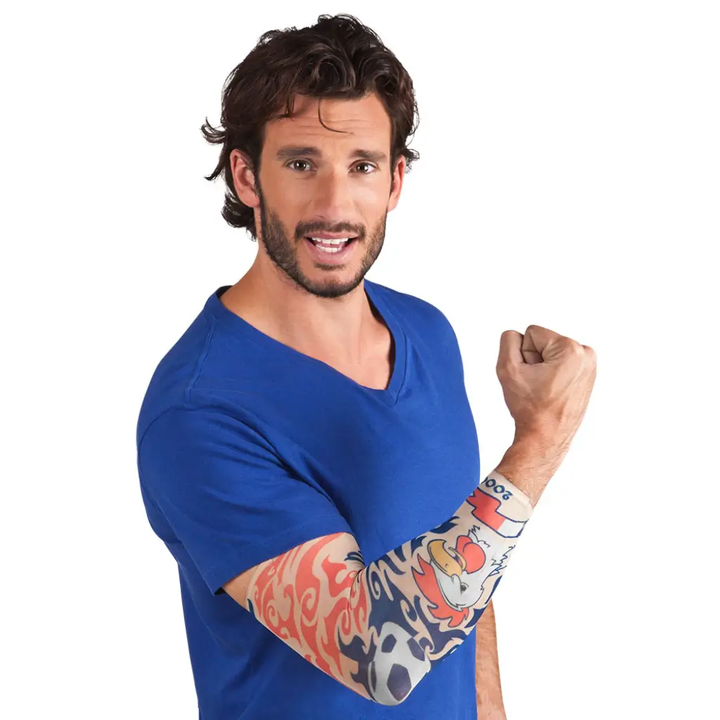 Manchon de tatouage "Allez les Bleus"