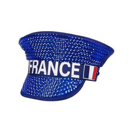 Casquette scintillante France