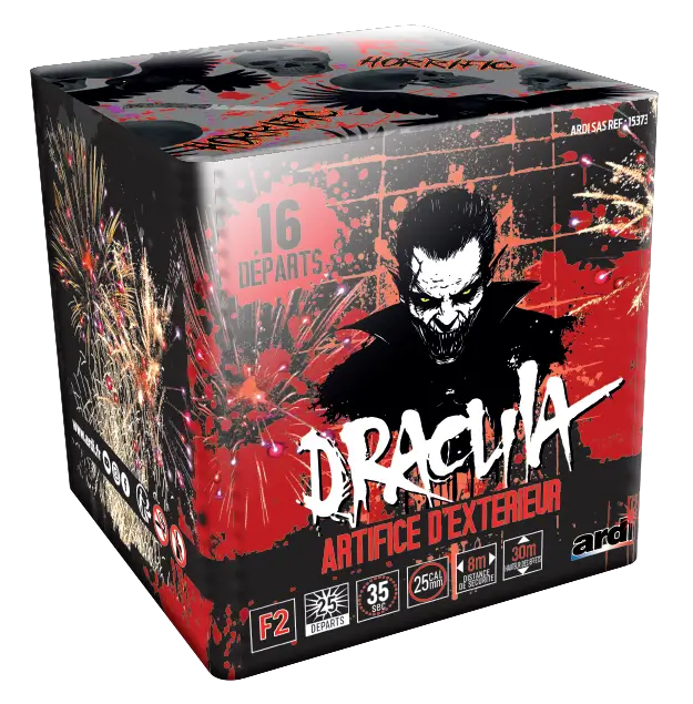 Feu d'Artifice Compact HORRIFIC® - DRACULA - 36 SHOTS - 30 secondes